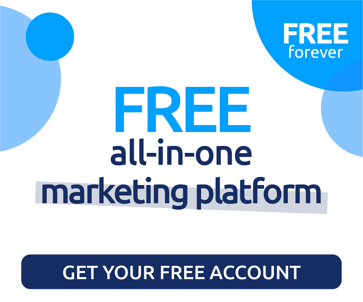 systeme.io sidebar ad saying free all-in-one marketing platform