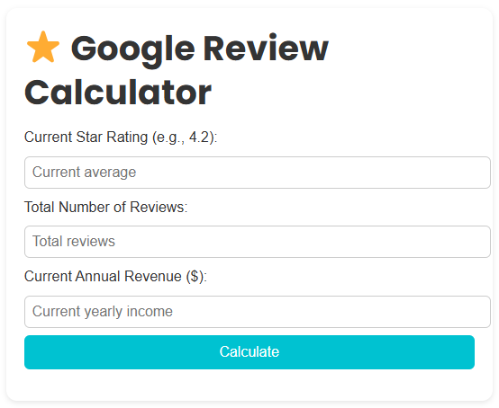 review dingo's google review calculator
